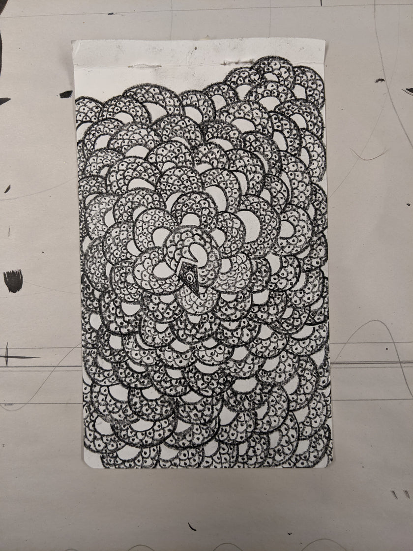 Serpent Drawings N.1 - N.12 and various other works