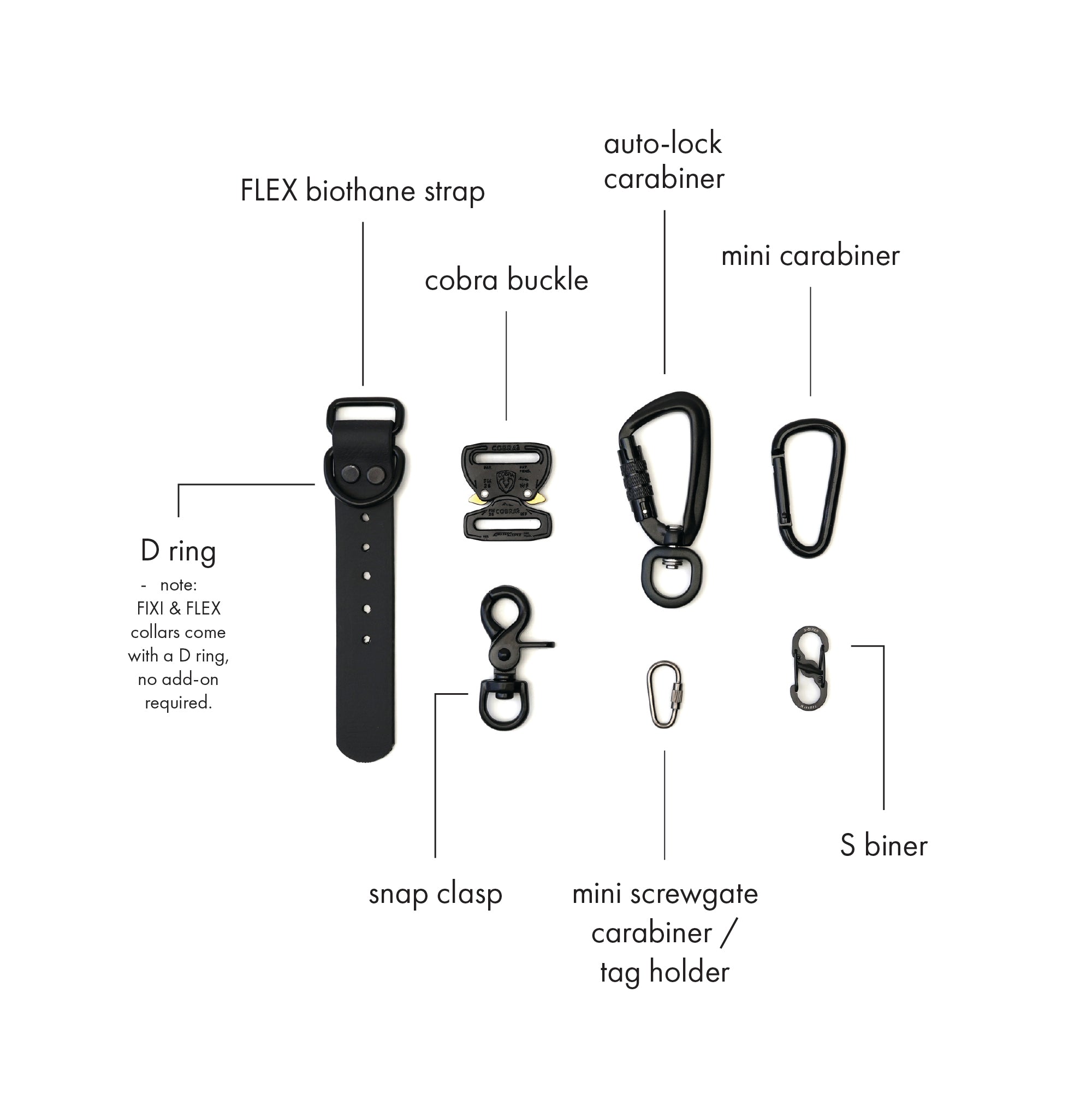 FIXI · fixed length collars